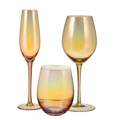 China Hot Selling Giant Wine Glass Cup Wine Glass Goblet Custom Rose Gold Goblet Wine Glass for sale