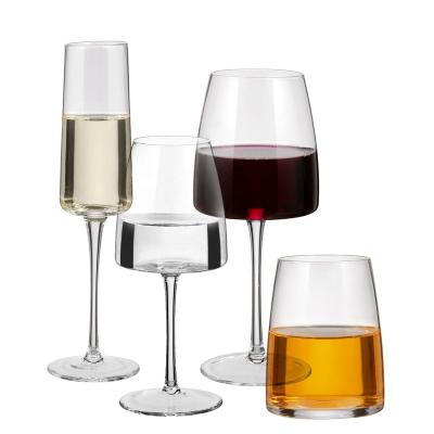 China Personality China Factory Hand Blown Goblet Premium Cheap Wine Glass 100% Crystal Wine Glass Set Lead Free for sale