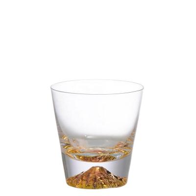 China Old-fashioned Wholesale Old-fashioned Mountain Current Fast Design Lower Delivery Unique Whiskey Tumbler Glass Unique Liquor Glass Tumbler for sale