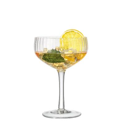 China Custom Made Premium Quality Crystal Goblet Champagne Glass Martini Wine Glass Lead Free Cocktail Glasses for sale