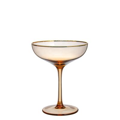 China Wholesale Custom Made Premium Cocktail Glass Crystal Glass Clear Classic Martini Glass Personality Factory Wine Glass for sale