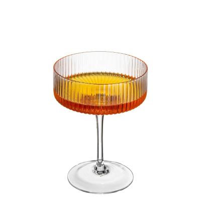 China Wholesale Premium Personality Factory Quality Clear Martini Cocktail Glass With Optical Bar Glassware Martini Glasses for sale