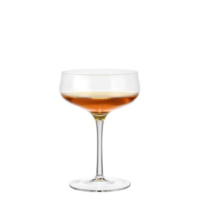 China 2022 Factory Selling High Quality Amazon Top Cocktail Glass Stem Long Round Crystal Coupe Cocktail Glass for sale