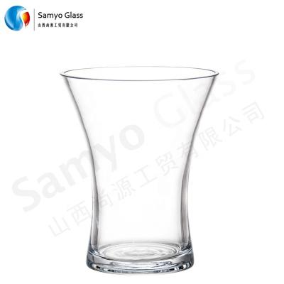 China Samyo Traditional Cheap Glass Flower Glass Vase With Round Bottom for sale