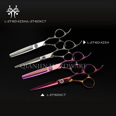 China Straight Scissors Made in China Wholesale High Quality Profesional Barber Shears Set for Hair Cutting for sale