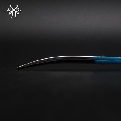 China 6.5 Inch Sustainable C6 - 4T - 65ST5 Blue Pet Grooming Scissors Straight Curved Thinner Fishbone Four Shears Set for sale