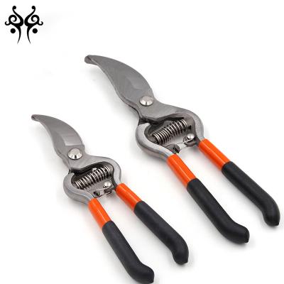 China Anti-Slip Handle Family Use Garden Pruner With 55# High Carbon Steel Garden Bypass Pruner for sale