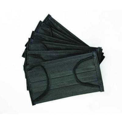 China 3ply Disposable Disposable Fabric 3ply Face Mask Black Surgical Melt Blown Christmas for sale