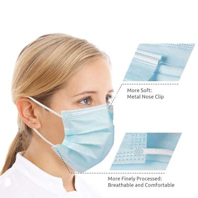 China Disposable 3 Layers Tell Type Surgical Mouthpiece Iir Cover Medical Face Mask ce en14683 for sale