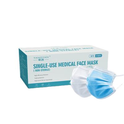 China Breathable Type IIR Face Mask Medical Single Use Disposable Medical Mask With High BFE for sale