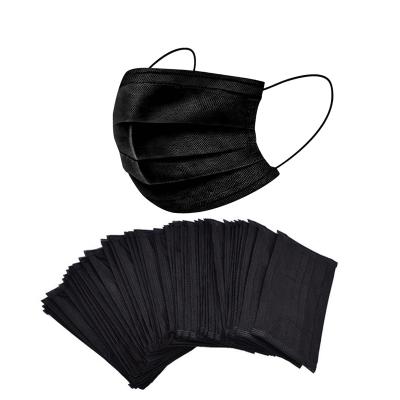 China Black 3ply Dust Face Mask Disposable Face Mask Disposable Care Washable Medical Face Masks for sale