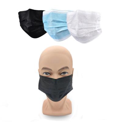 China 3 Ply Disposable Colorful Disposable Beauty Fashion Color Nonwoven Mask Face Masks With Shield for sale