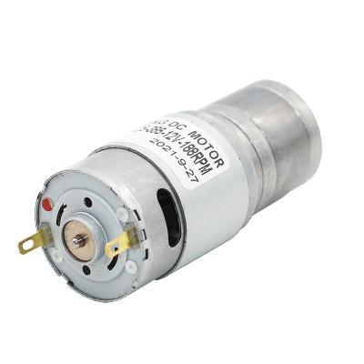 China Fully Enclosed Customized JGA25-385 25mm High Torque Gear Motor For Robot Robotics DC 12v Carbon Brush High Speed ​​Reduction Motor for sale