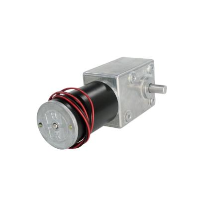 China Totally Enclosed A5882-45 12v DC Electric Motor With 24v Gearbox e Inboard Electric Bike Boat 12 Volt Worm Gear Motor High Torque for sale