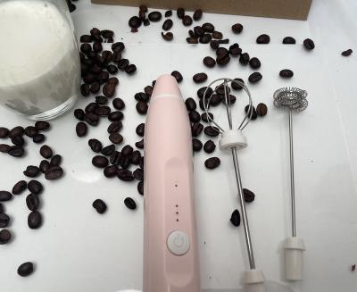 China Cordless Rechargeable Handheld Milk Egg Hand Kitchen Frother Electric Coffee Blender Mixer for sale