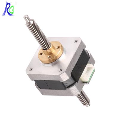 China Engraving Machine Nema17 Lead Screw Hybrid Flat Step Non-Captive Linear Stepper Motor With CE Approval for sale