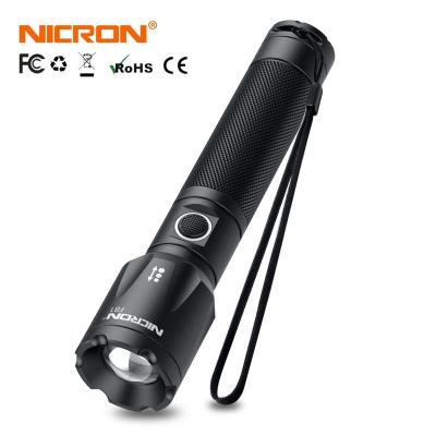 China NICRON F81 Emergency Zoom Rechargeable Focus Aluminum Flashlight for sale