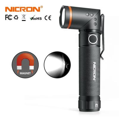 China NICRON N72 3AAATwist Camping Flashlight With Both Kind Of Battery Holder Flashlights China Multi Function Rechargeable Flashlight for sale