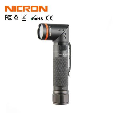 China Nicron Camping N72 3 800 Lumens AAA Magnet and Li-ion Aluminum Flashlight Ready to Board Battery Not Included for sale