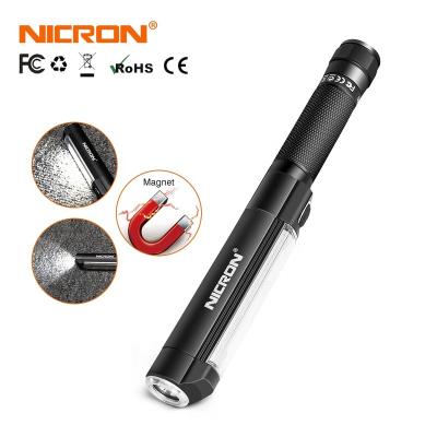 China NICRON WL15 COB Flood Spot 2in1 Outdoor Slim Portable Work Light with Magnet Base Bright Flashlight Lighting Work Light for sale