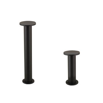 China Modern Black Round Garden Pathway Park Lawn Lamp 300MM 600MM 10 Watt Garden LED Bollards Outdoor Lighting for sale