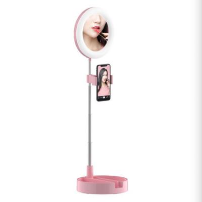 China Multifunctional Makeup Mirror Ring Light Self Selfie Mobile Live Mini Usb Mobile Clip Instant Circular Video Ceiling Light Photography Led Selfie Ring Light for sale