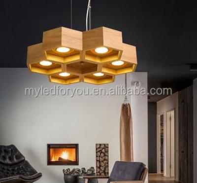 China Fashion Product Modern Wood Pendant Lamp Led Modern Pendant Wood Led Light for sale