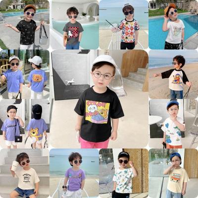 China Wholesale Fashionable 100% Cotton Baby Boy and Girls Summer Clothing T-shirts Kids Tee QUICK DRY for sale