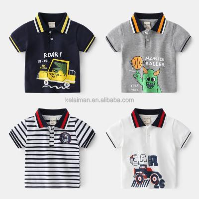 China 2023 QUICK DRY children's t-shirt 100% custom combed cotton T-shirt kids boys kids polo t-shirt for sale