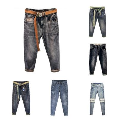 China Wholesale Men's Breathable Stretch Jeans Logo Ripped Jeans Custom Made Skinny Jeans For Men for sale