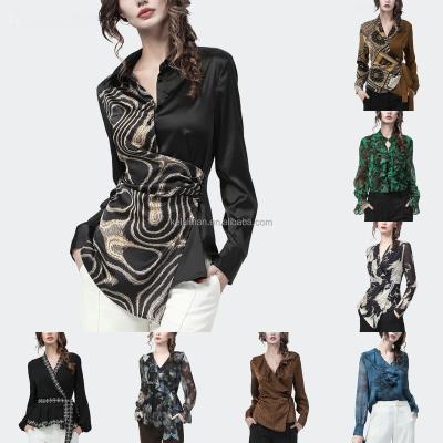 China 2023 Korean version bow shirt spring and autumn manufacturers breathable elegant shirt women wholesale for sale