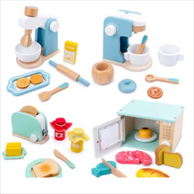 China Plastic Wooden Kitchen Set Play Fruit Wood Pretend Toys For Children for sale