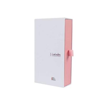 China Handmade luxury greyboard cosmetic use 10ml vial set pink drawer gift box with insert for sale