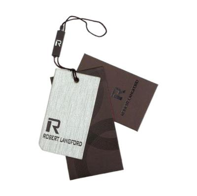 China Glossy Gloss Lamination Label Custom Black Paper Hang Labels With Your Own Logo for sale