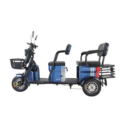 China High Quality Material Passenger Basket Electric Passenger Tricycle 48V Lithium Battery for sale