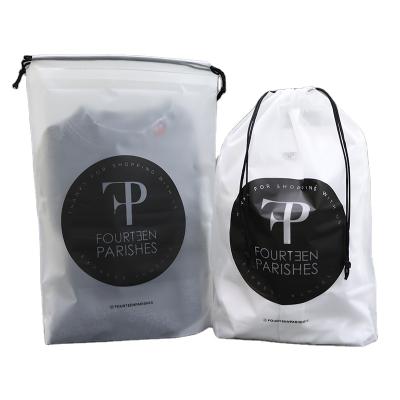 China Recyclable Customizable Frosted Drawstring Bag Can Be Used For Toiletries Waterproof Drawstring Bag for sale