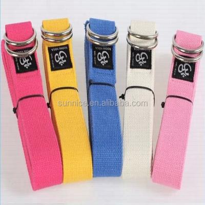 China Yoga Natural Cotton Yoga Belt Organic Strap for sale