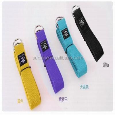 China Yoga Customized Cotton Yoga Gym Hook And Loop Belt for sale