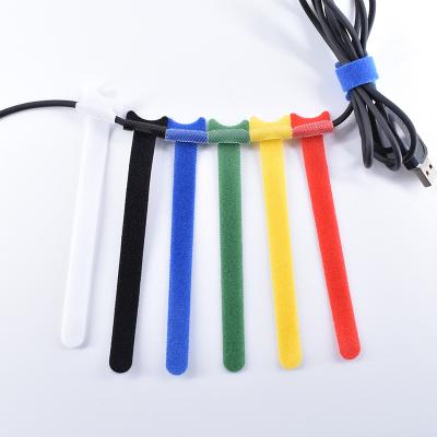 China Shape: Different design can be customized length 6inches colorized reusable hook and loop cable ties reusable wraps for sale