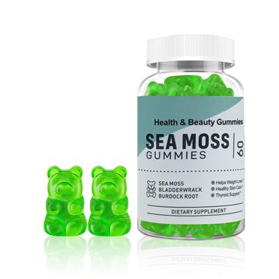 China Health Care Food OEM AMAZONE TOP Private Label Irish Sea Moss Gummies for sale