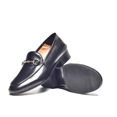 China Fashion Trend Loafers Ladies Shoes Fashion Slip On Genuine Leather Cowhide Dress Moccasin Abortive Loafer Shoes Ladies Loafers for sale