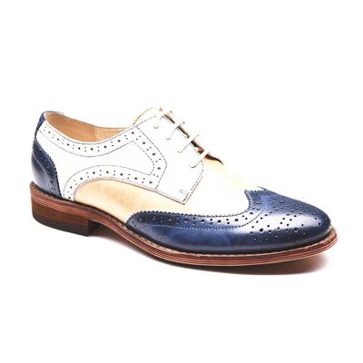 China Fashion Trend Luxury Formal Ladies Oxford Brogue Formal Shoes Dress Derbys Genuine Leather Breathable Casual Shoes for sale