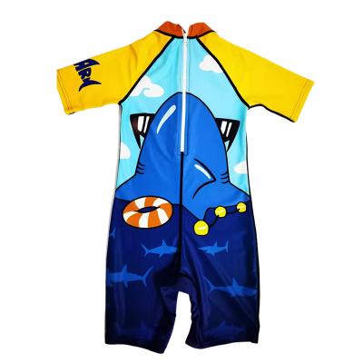 China Long Sleeve Summer Sun Protection Toddler UV Protection One Piece Swimsuit Windproof Swimwear Rashguard Boys Zipper Surf Suit Infant Kids Picture for sale