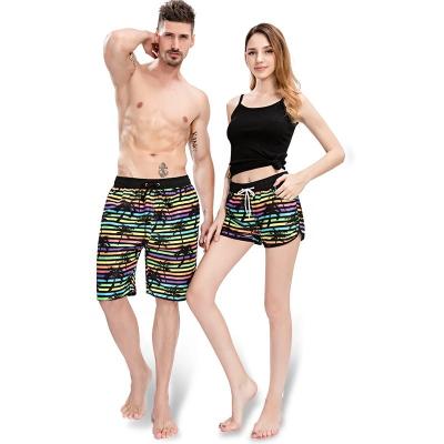 China Beach Vacation Summer Couples Men's Five Minutes Leisure Quick-Drying Loose Large Size Swimming Trunks Anti-UV Pants For Women And Th for sale