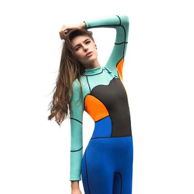 China 2022 New 1.5MM Hot Selling Antibacterial Wetsuit Women's One-Piece Surf Suit Sunscreen Snorkeling Wet Warm Wetsuit for sale