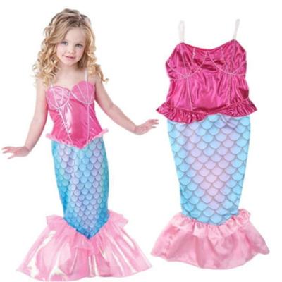 China Cute Breathable Teens Girls Mermaid Scales Print One Piece Mermaid Kids Swimwear Model Swimwear Fashion Sling Casual Swimwear Cosplay for sale