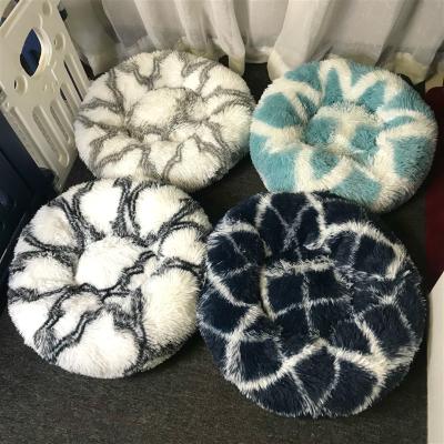 China New Supplies Cat Bed Soft Pet Nest Pet Dog Bed Plush Round Cat Nest Winter Winter for sale