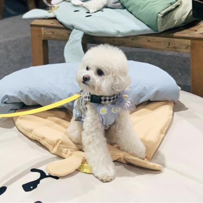 China Korea Autumn Winter New Pet Sleeping Mat Breathable Bag Machine Fluffy Warm Half-enclosed Kennel for sale