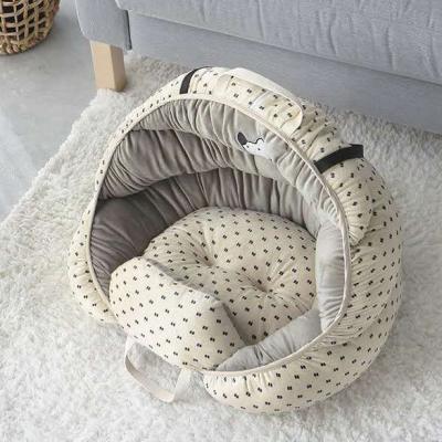 China Pet Sleep Kennel Cat Dog Sofa Car Seat Portable Small And Medium Stored for sale