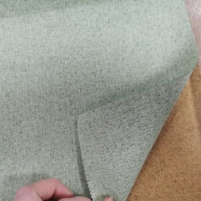 China Tear-Resistant Double Side Blackout Look Curtain Linen Fabric for sale